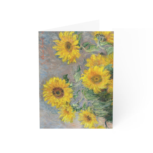 Sunflower Art Greeting Cards — Blank Inside (Single or Bulk Packs)